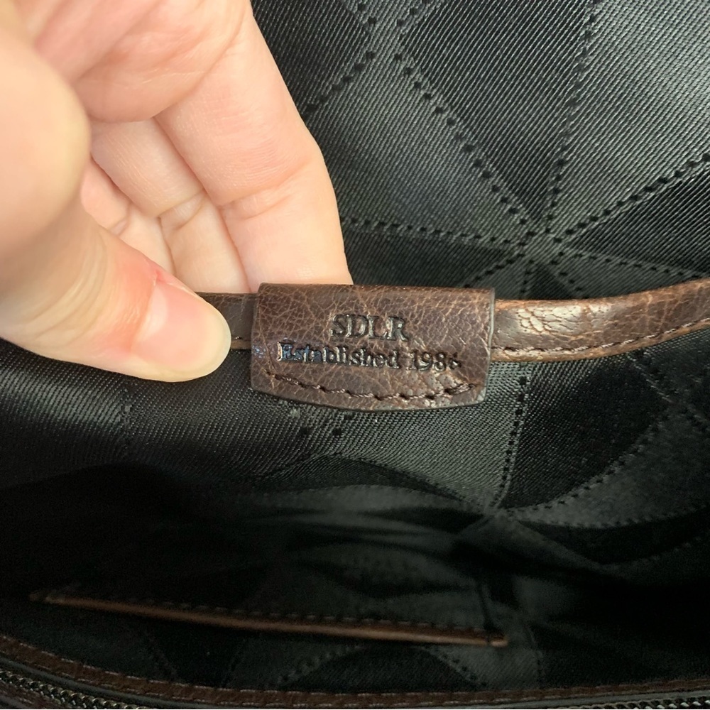 SADDLER SDLR Leather Flap Messenger Crossbody Bag - Picture 4 of 7